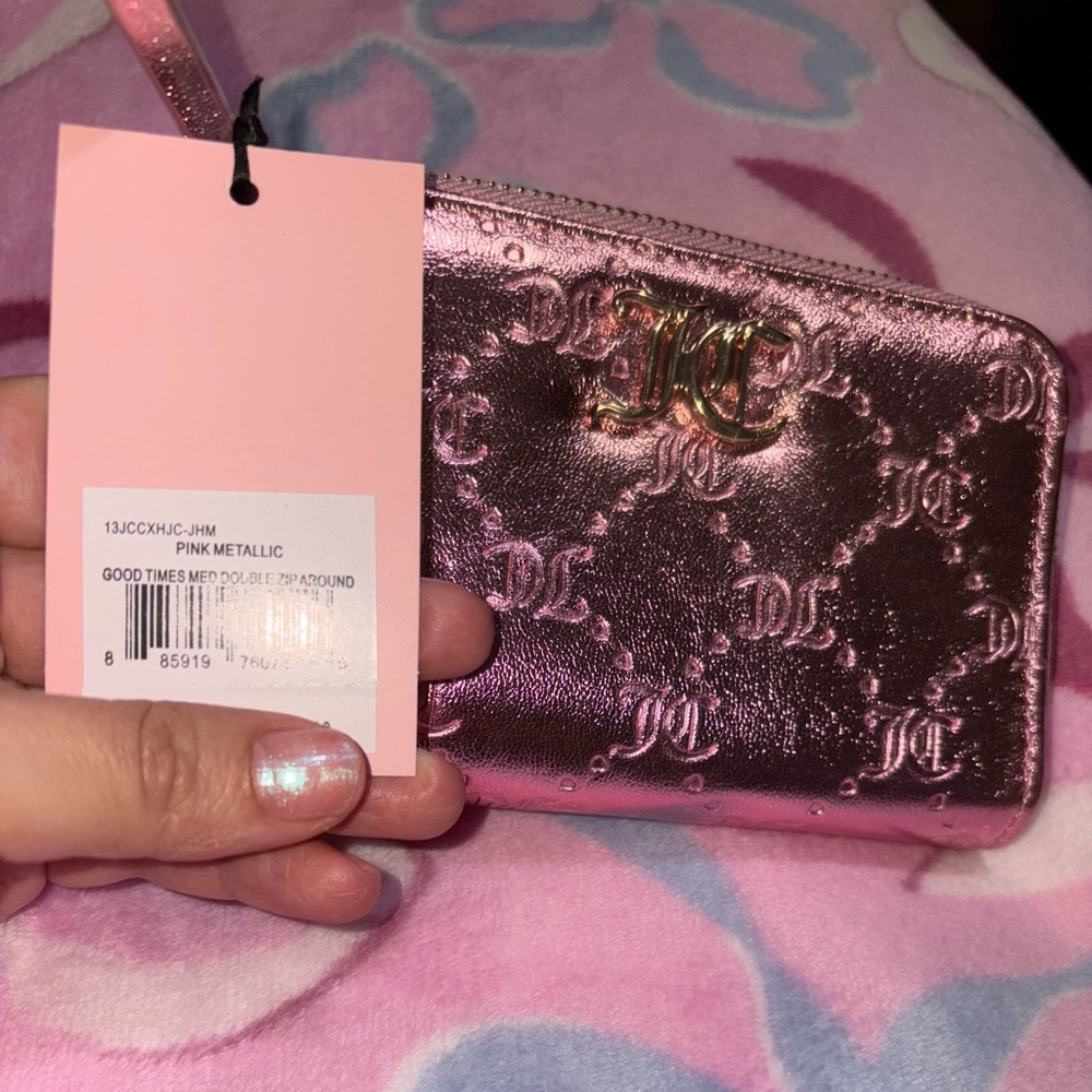 NWT Juicy Couture Good Times Med Double Zip Wallet